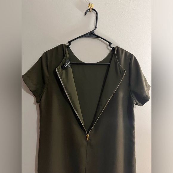 Lulus Olive Green Short Sleeve Dress - Picture 5 of 13